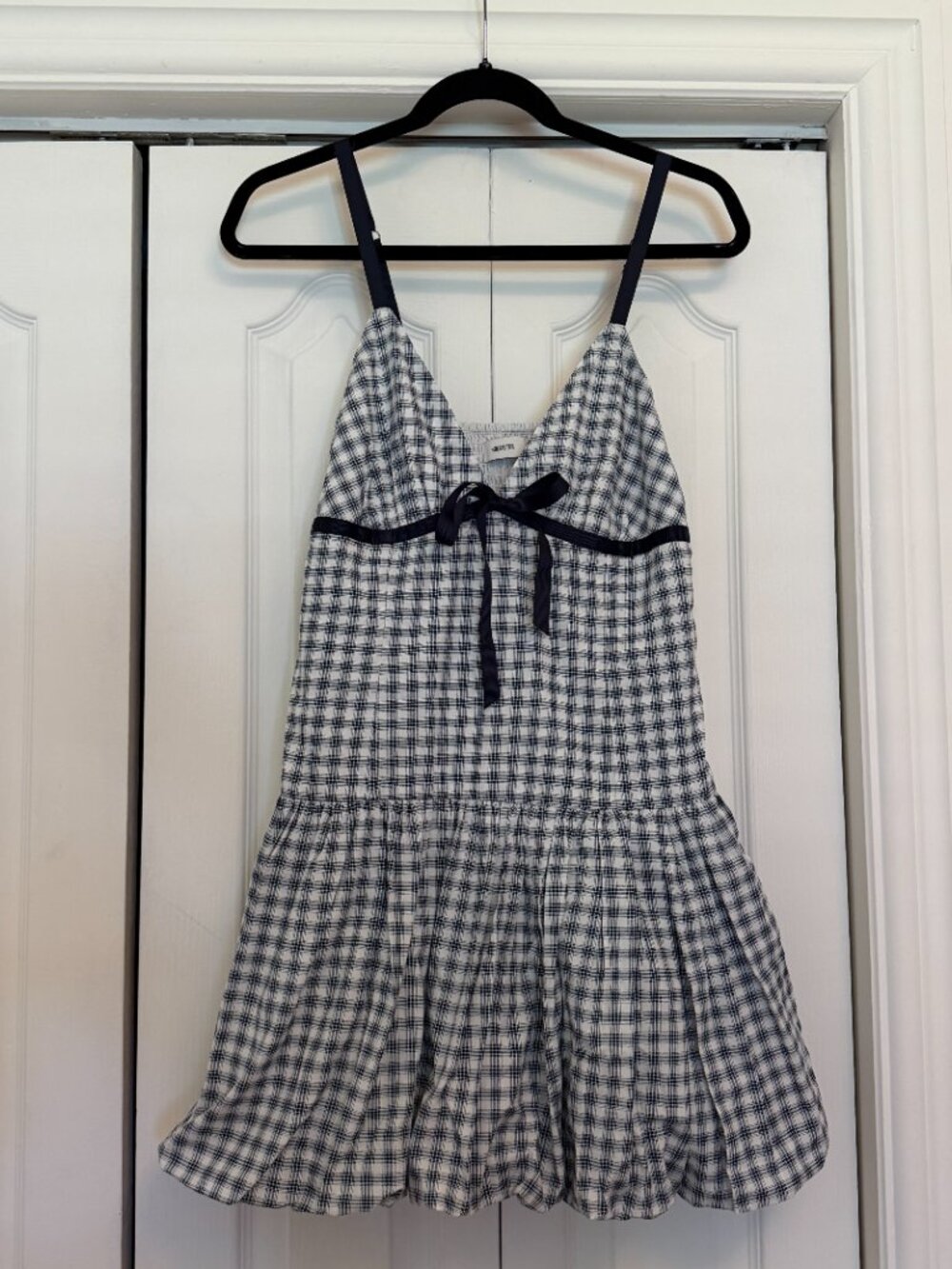 Hollister Plaid Babydoll Mini Dress